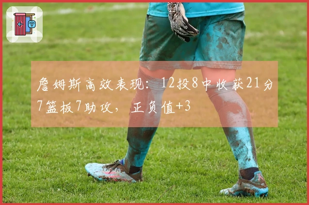詹姆斯高效表现：12投8中收获21分7篮板7助攻，正负值+3